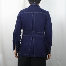画像3: 70's Levi's モールスキン サファリジャケット NAVY SIZE36 (3)
