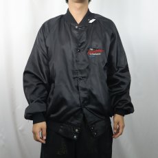 画像3: 70〜80's USA JACKETS "The Heartbeat of America CHEVELLE" 刺繍入り ナイロンスタジャン BLACK (3)