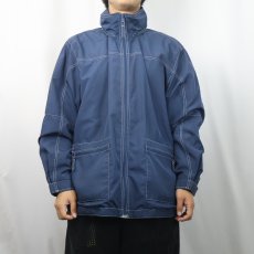 画像2: Eddie Bauer ナイロンジップジャケット NAVY XL (2)