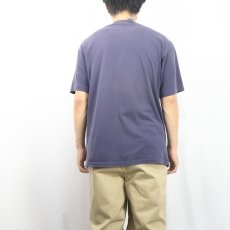 画像3: 90's GAP USA製 無地ポケットTシャツ NAVY L (3)