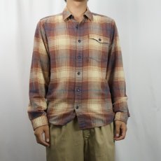 画像2: 2019AW Patagonia "ORGANIC COTTON" チェック柄 ネルシャツ S (2)