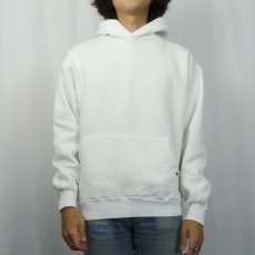 画像2: 90's RUSSELL ATHLETIC USA製 無地スウェットフーディー L (2)