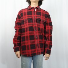 画像2: FILSON チェック柄 ヘビーネルシャツ L (2)