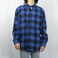 画像2: FILSON バッファローチェック柄 ヘビーネルシャツ L (2)