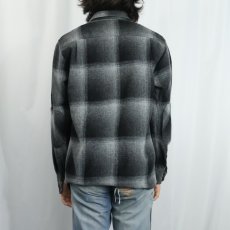 画像3: ROARK REVIVAL×PENDLETON "CLASSIC FIT" オンブレーチェック柄 エルボーパッチ付き ウールシャツ M (3)