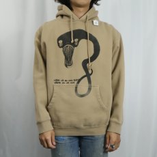画像2: Billie Eilish "WHEN WE ALL FALL ASLEEP, WHERE DO WE GO?" 刺繡入り ミュージシャンプリントスウェットフーディー M (2)