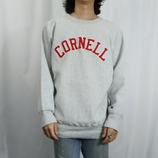 画像2: 80's Champion REVERSE WEAVE USA製 トリコタグ "CORNELL" パッチ付き スウェット XL (2)