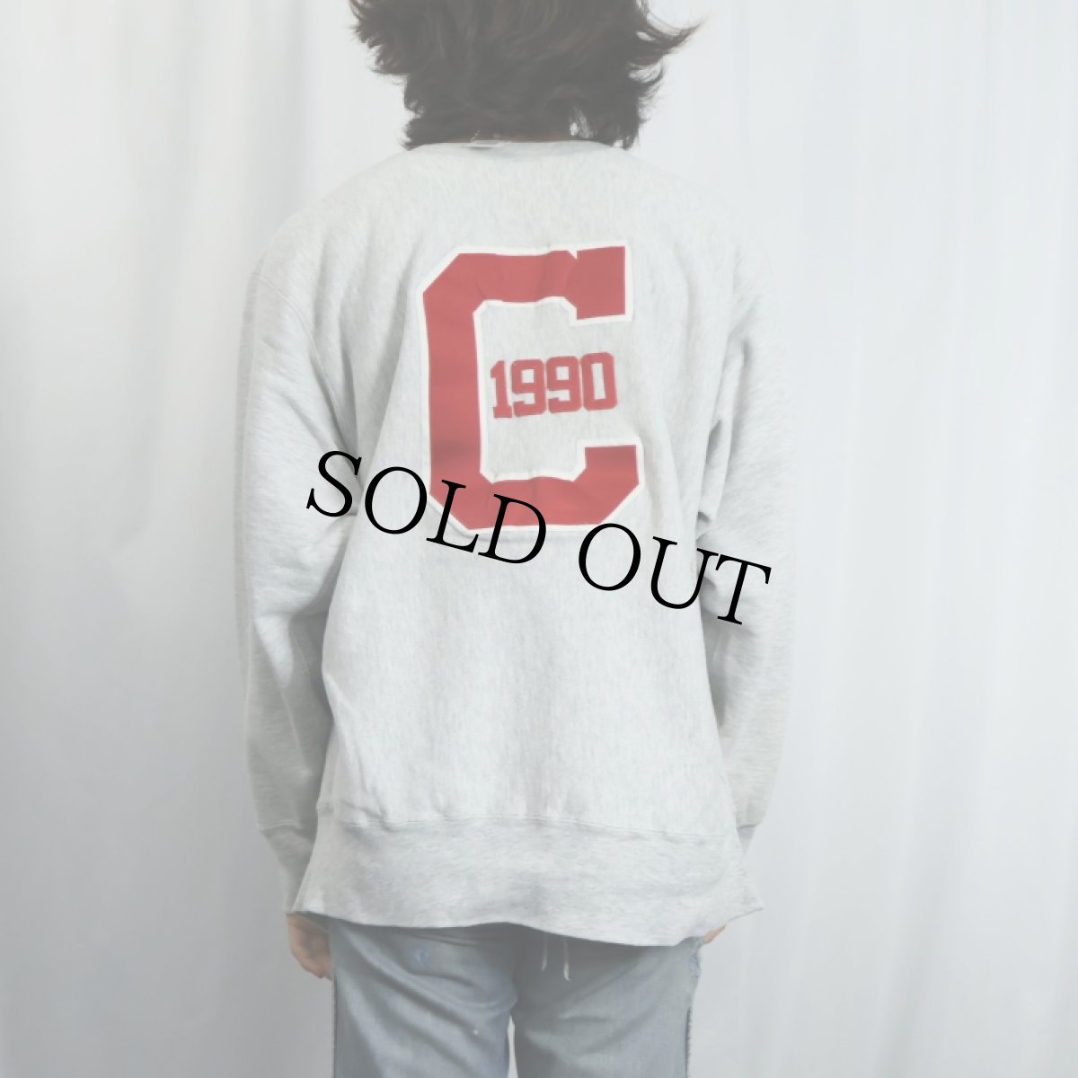 画像3: 80's Champion REVERSE WEAVE USA製 トリコタグ "CORNELL" パッチ付き スウェット XL (3)