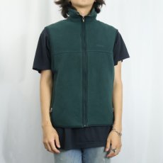 画像2: 90's Patagonia USA製 ロゴ刺繍 シンチラフリースベスト M (2)