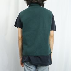 画像3: 90's Patagonia USA製 ロゴ刺繍 シンチラフリースベスト M (3)
