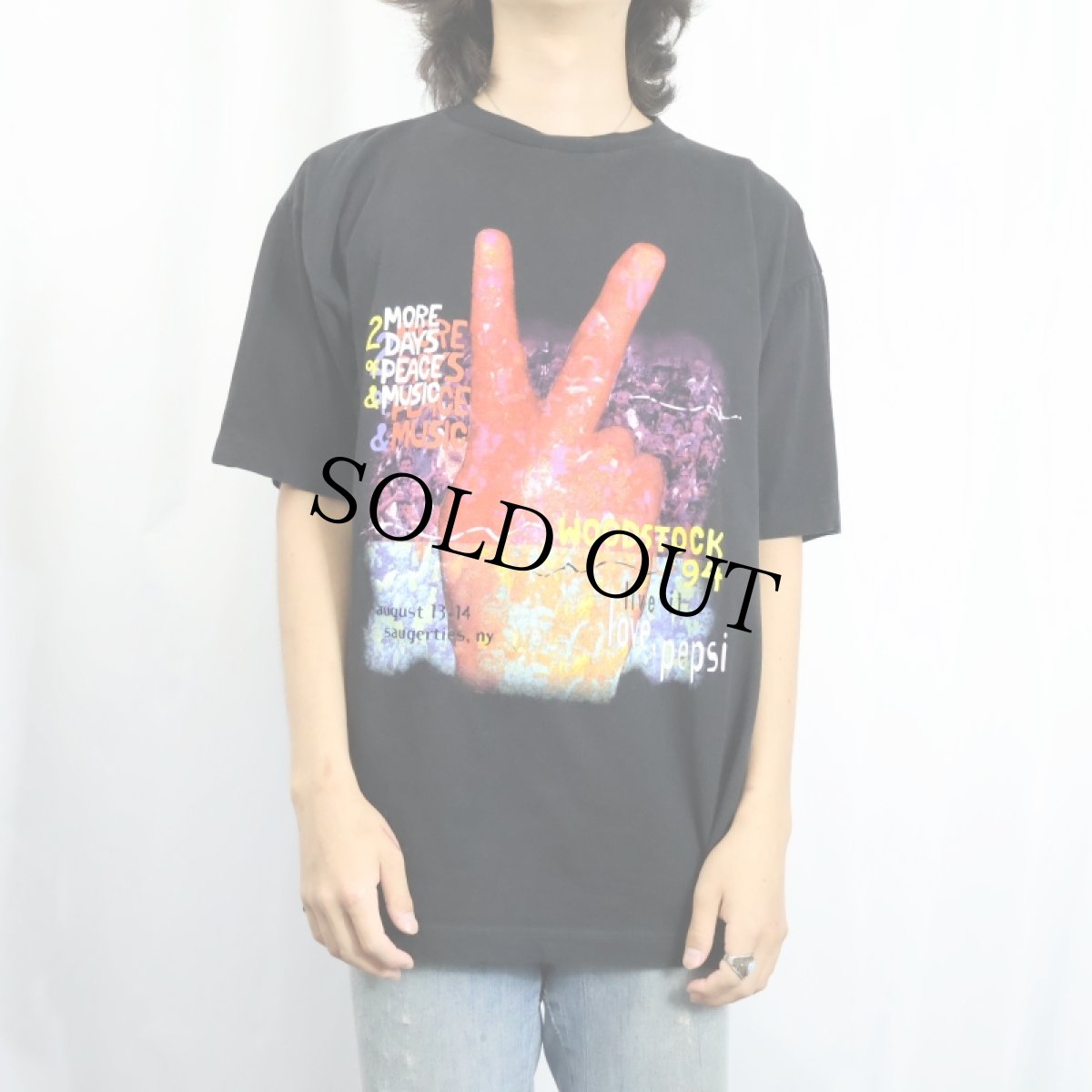 画像3: 90's WOODSTOCK 94 ロックフェスティバルプリントTシャツ BLACK L (3)