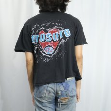 画像4: 80's ERASURE エレクトロ・ポップ・バンドツアーTシャツ BLACK (4)