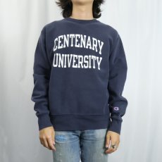 画像2: Champion REVERSE WEAVE "CENTENARY UNIVERSITY" プリントスウェット NAVY M (2)