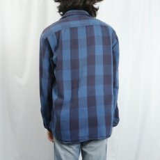 画像3: 90's ST JOHN'S BAY バッファローチェック柄 ヘビーネルシャツ M (3)