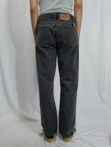 画像3: 90's Levi's 501 USA製 先染め ブラックデニムパンツ W31 (3)