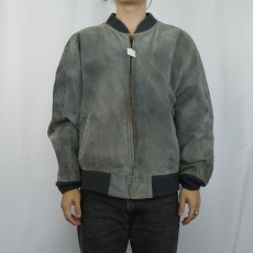 画像2: HILL & ARCHER スエードレザージャケット SIZE50 (2)