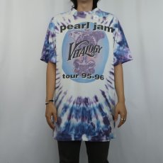 画像3: 90's PEARL JAM USA製 "Vitalogy" タイダイ オルタナティブロックバンドツアーTシャツ XL (3)