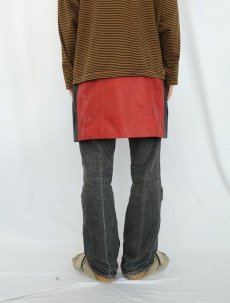 画像3: 80〜90's CHIA サイドライン レザースカート SIZE6 (3)