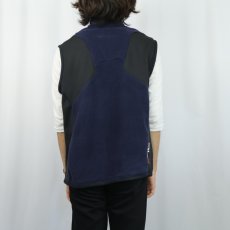 画像3: RLX POLO SPORT Ralph Lauren 切り替えデザイン フリースベスト NAVY L (3)
