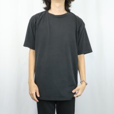 画像2: 90's JERZEES USA製 無地Tシャツ BLACK XL (2)