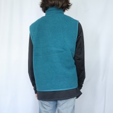 画像3: 90's Patagonia USA製 ロゴ刺繍 シンチラフリースベスト L (3)