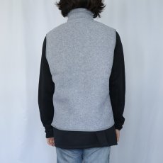 画像3: 90's Patagonia USA製 ロゴ刺繍 シンチラフリースベスト M (3)