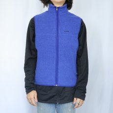 画像2: 90's Patagonia USA製 ロゴ刺繍 フリースベスト M (2)