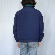 画像3: 80〜90's Eddie Bauer USA製 "WINDfoil" 裏フリース ナイロンジップジャケット NAVY S (3)