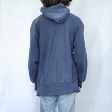 画像3: 90's Champion REVERSE WEAVE USA製 イラストプリントフーディー NAVY XL (3)