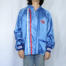 画像3: 90's HORIZON by KAYE SPORTSWEAR USA製 "STP" ワッペン付き サテンレーシングジャケット L (3)