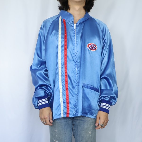 90s 90年代 アメリカ製 ジップジャケット 青 ブルー | ビンテージ古着