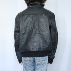 画像3: Blooker "A-2 TYPE" レザージャケット BLACK SIZE50 (3)
