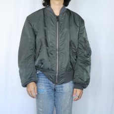 画像2: 民間品 ALPHA INDUSTRIES, INC MA-1 フライトジャケット LARGE (2)