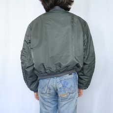 画像3: 民間品 ALPHA INDUSTRIES, INC MA-1 フライトジャケット LARGE (3)