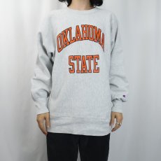 画像2: 90's Champion REVERSE WEAVE USA製 "OKLAHOMA STATE" プリントスウェット XL (2)