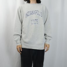 画像2: 80's Champion REVERSE WEAVE USA製 トリコタグ "INDIANAPOLIS COLTS" プリントスウェット L (2)