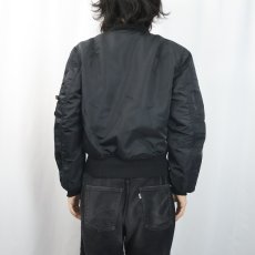 画像4: 民間品 90's ALPHA INDUSTRIES, INC USA製 MA-1 フライトジャケット SMALL (4)