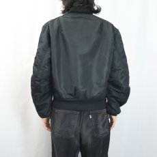 画像4: 民間品 90's ALPHA INDUSTRIES, INC USA製 MA-1 フライトジャケット LARGE (4)