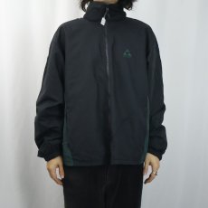 画像3: GERRY リバーシブル フリース×ナイロンジップジャケット BLACK (3)