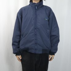 画像2: 80〜90's L.L.Bean "Warm-up Jacket" フリースライナー シェルドジャケット NAVY REGULAR (2)