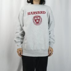 画像2: 80's Champion REVERSE WEAVE USA製 "HARVARD" ラバープリントスウェット L (2)