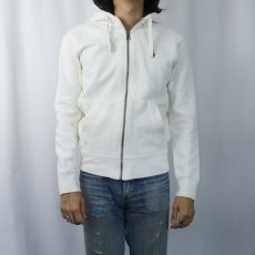 画像2: POLO Ralph Lauren REVERSE WEAVE TYPE ロゴ刺繍 裏サーマル スウェットジップパーカー S (2)