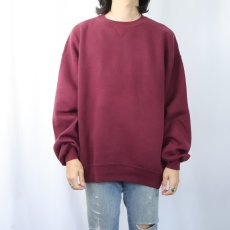 画像2: 90's RUSSELL ATHLETIC USA製 前V 無地スウェット XL (2)