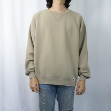 画像2: 90's RUSSELL ATHLETIC USA製 前V 無地スウェット L (2)