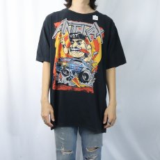 画像2: 90's ANTHRAX "NOT MAN" ヘヴィメタル・バンドTシャツ BLACK (2)