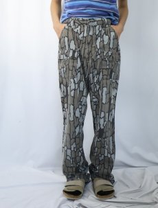 画像2: 80〜90's WALLS USA製 "TREBARK" カモ柄 コットンパンツ W33 (2)