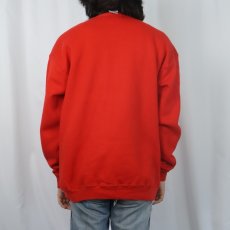 画像3: 80's RUSSELL ATHLETIC USA製 "ST.JOHN'S UNIVERSITY" 前V フロッキープリントスウェット XL (3)