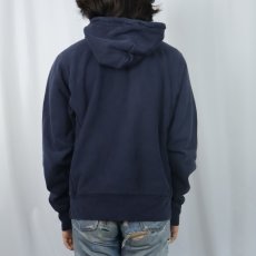 画像3: Champion REVERSE WEAVE "NYAC" ウイングフット プリントスウェットフーディー NAVY S (3)