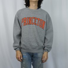 画像2: 90's RUSSELL ATHLETIC USA製 前V "PRINCETON" プリントスウェット L (2)