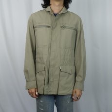 画像2: 80's〜 Levi's ITALY製 ポリエステル×コットンサファリジャケット SIZE38 (2)